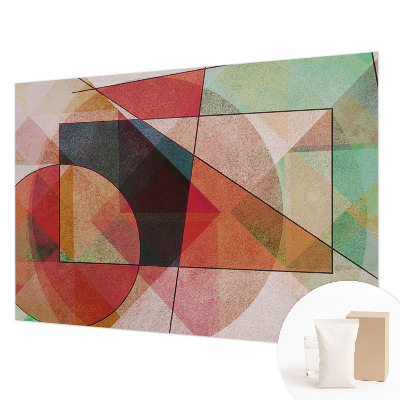 Papel mural con patrón decorativo con diseño de abstracción geométrica