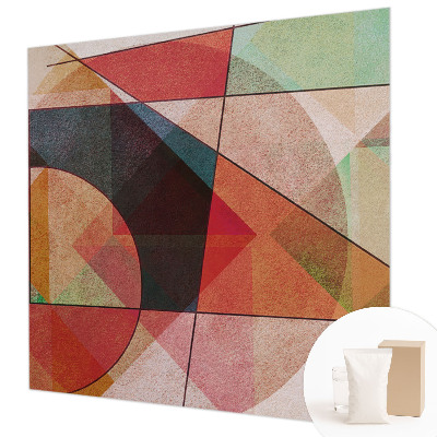 Papel mural con patrón decorativo con diseño de abstracción geométrica