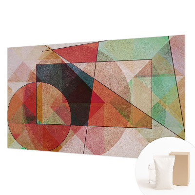 Papel mural con patrón decorativo con diseño de abstracción geométrica