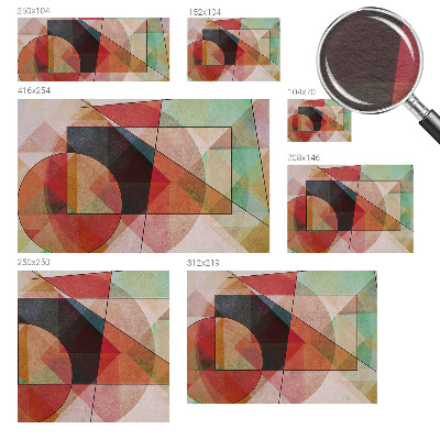 Papel mural con patrón decorativo con diseño de abstracción geométrica