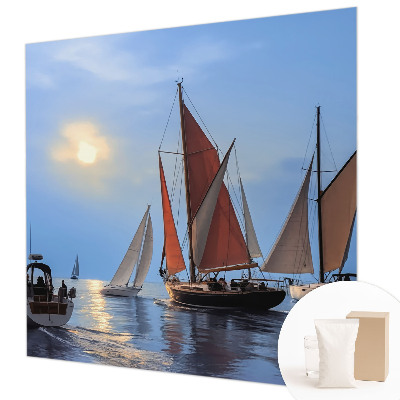 Mural de pared con estampado hermoso con motivo 'Aventura en velero'