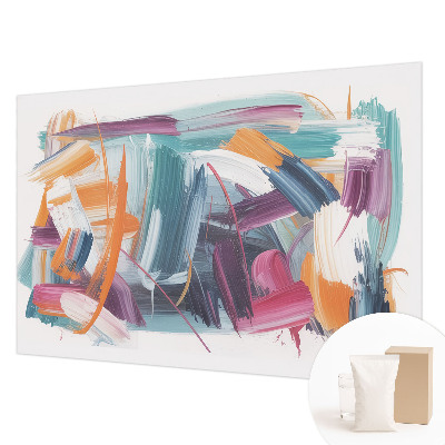 Mural decorativo con diseño de golpes enérgicos