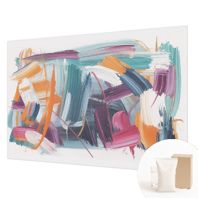 Mural decorativo con diseño de golpes enérgicos
