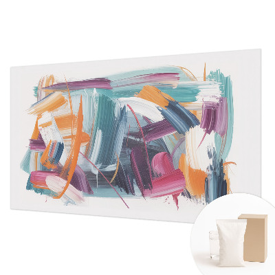Mural decorativo con diseño de golpes enérgicos
