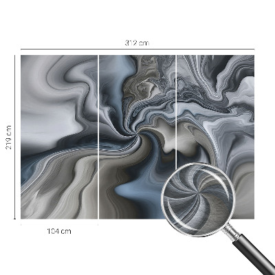 Mural de pared con estampado hermoso con nubes arremolinadas