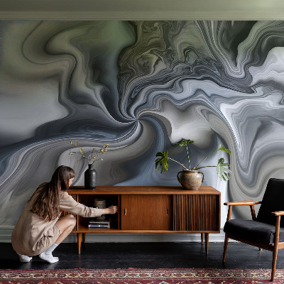 Mural de pared con estampado hermoso con nubes arremolinadas
