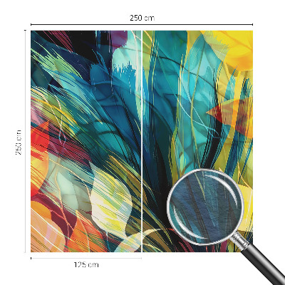 Papel mural texturado decorativo con hojas abstractas como motivo