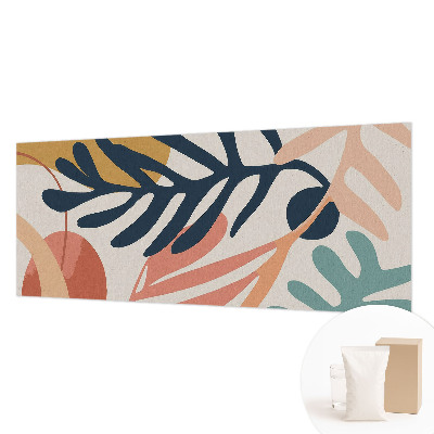 Mural de pared con estampado hermoso con patrones de hojas