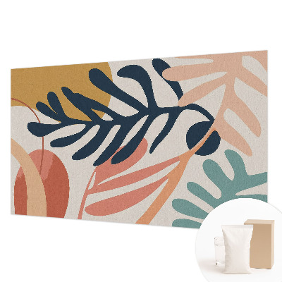 Mural de pared con estampado hermoso con patrones de hojas