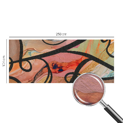 Fotomural decorativo para cabecero de cama con un diseño de movimiento colorido