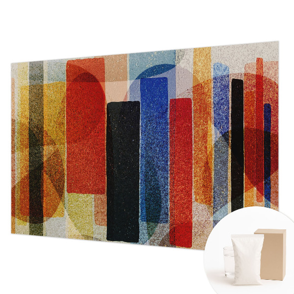 Papel mural con patrón decorativo con formas geométricas
