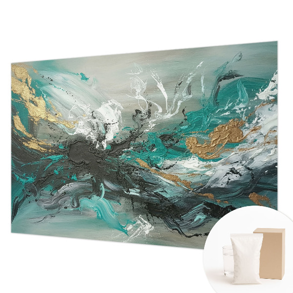 Mural decorativo con diseño de vórtice artístico