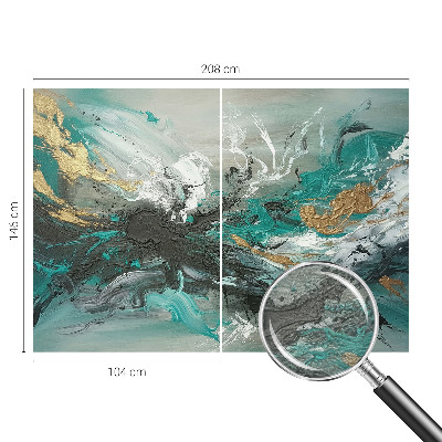 Mural decorativo con diseño de vórtice artístico