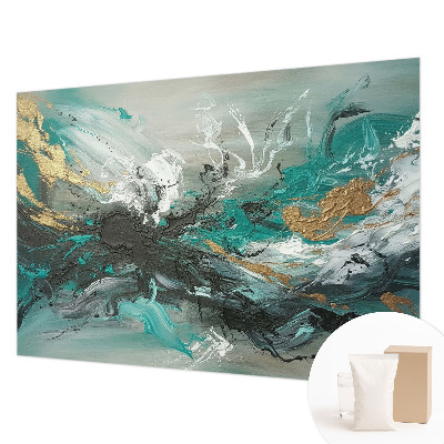 Mural decorativo con diseño de vórtice artístico