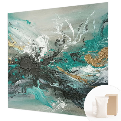Mural decorativo con diseño de vórtice artístico