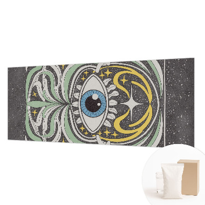 Papel mural con patrón decorativo con motivo de ojo simétrico