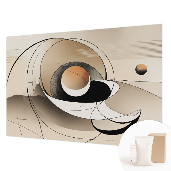 Fotomural decorativo para cabecero de cama con una abstracción armoniosa para decorar el dormitorio