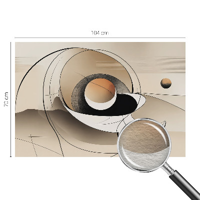 Fotomural decorativo para cabecero de cama con una abstracción armoniosa para decorar el dormitorio