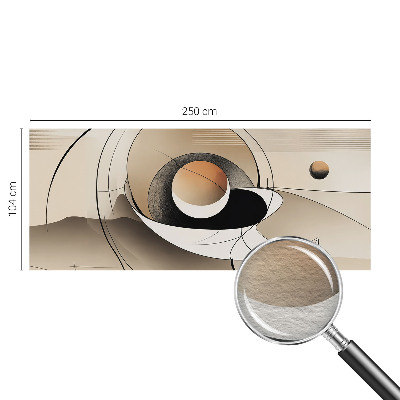 Fotomural decorativo para cabecero de cama con una abstracción armoniosa para decorar el dormitorio