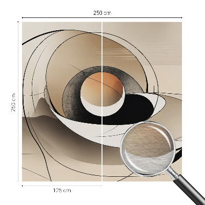 Fotomural decorativo para cabecero de cama con una abstracción armoniosa para decorar el dormitorio