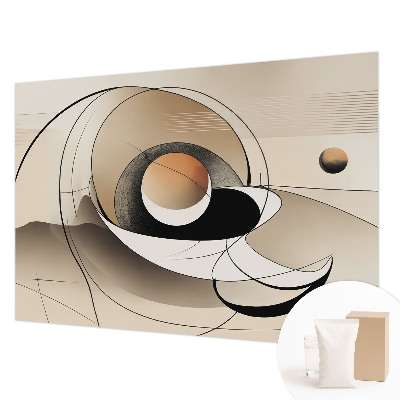 Fotomural decorativo para cabecero de cama con una abstracción armoniosa para decorar el dormitorio