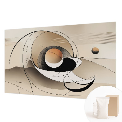 Fotomural decorativo para cabecero de cama con una abstracción armoniosa para decorar el dormitorio