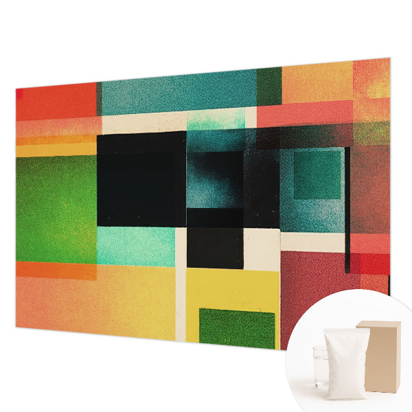 Papel mural con patrón decorativo con diseño de abstracción geométrica