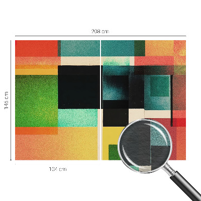Papel mural con patrón decorativo con diseño de abstracción geométrica
