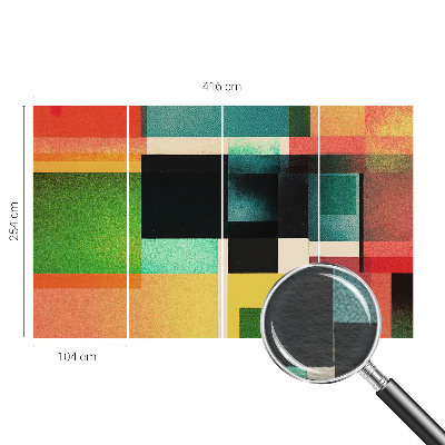 Papel mural con patrón decorativo con diseño de abstracción geométrica
