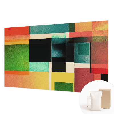 Papel mural con patrón decorativo con diseño de abstracción geométrica