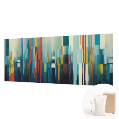 Fotomural decorativo para cabecero de cama con diseño de rayas abstractas
