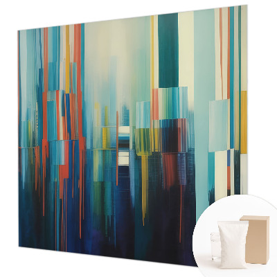 Fotomural decorativo para cabecero de cama con diseño de rayas abstractas