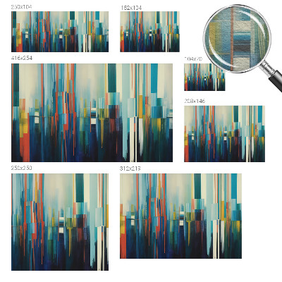 Fotomural decorativo para cabecero de cama con diseño de rayas abstractas