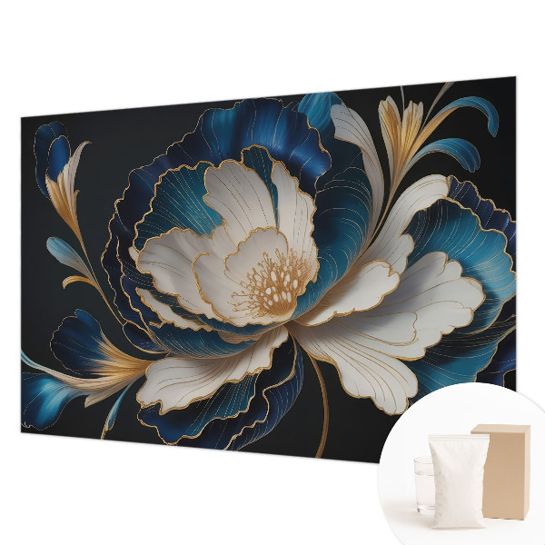 Mural decorativo con estampado floral
