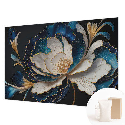 Mural decorativo con estampado floral