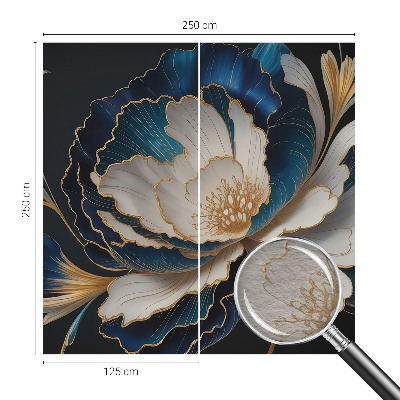 Mural decorativo con estampado floral