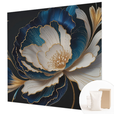 Mural decorativo con estampado floral