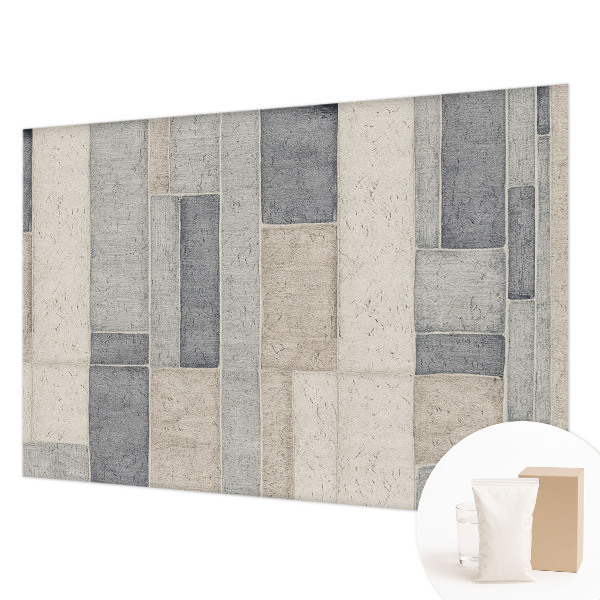 Papel mural con patrón decorativo con motivo de mosaico geométrico