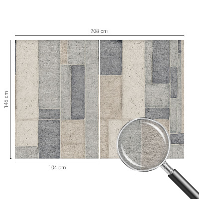 Papel mural con patrón decorativo con motivo de mosaico geométrico