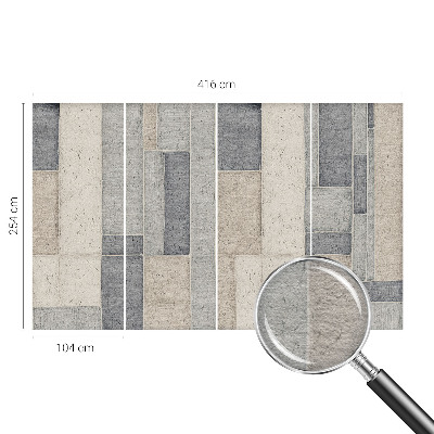 Papel mural con patrón decorativo con motivo de mosaico geométrico