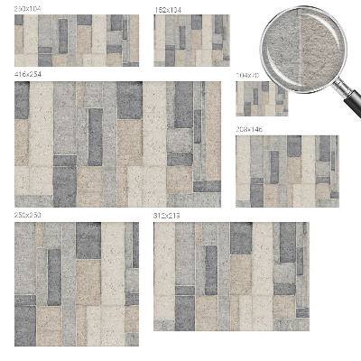 Papel mural con patrón decorativo con motivo de mosaico geométrico