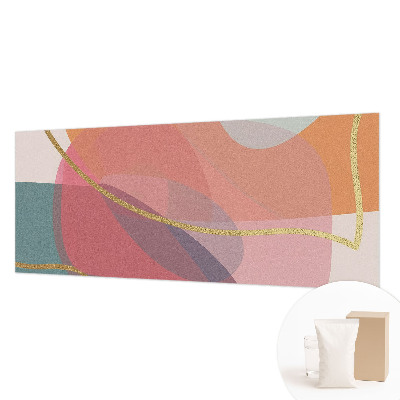 Mural de pared con estampado hermoso con formas coloridas