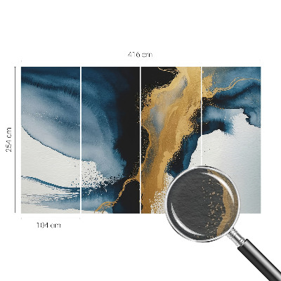 Fotomural decorativo para cabecero de cama con una abstracción colorida
