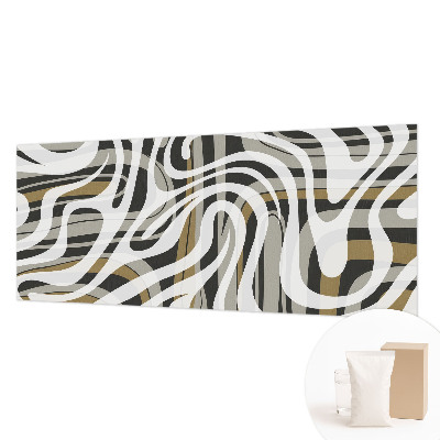 Mural de pared con estampado hermoso con un motivo de líneas abstractas
