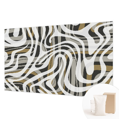 Mural de pared con estampado hermoso con un motivo de líneas abstractas