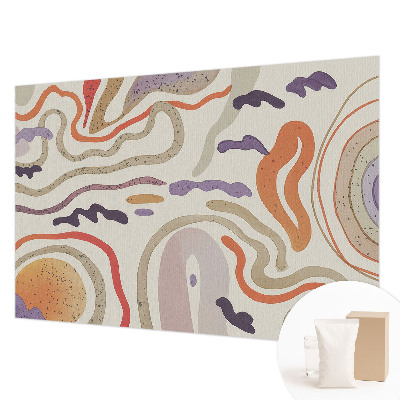 Papel mural texturado decorativo con patrones abstractos