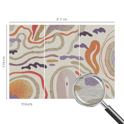 Papel mural texturado decorativo con patrones abstractos