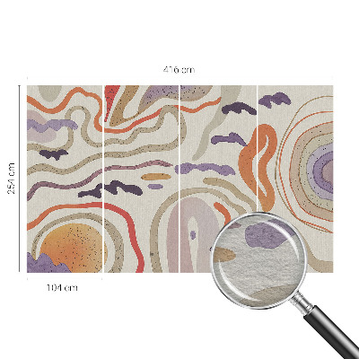 Papel mural texturado decorativo con patrones abstractos