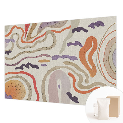 Papel mural texturado decorativo con patrones abstractos