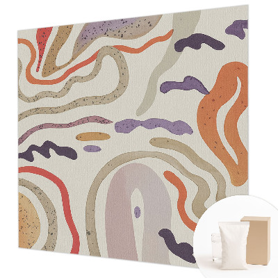 Papel mural texturado decorativo con patrones abstractos